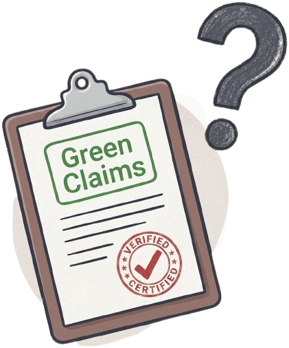 Graphic questioning the validity of green claims